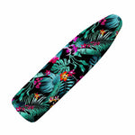 Teal Tropical Leaf Hawaii Pattern Print Ironing Board Cover