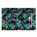Teal Tropical Leaf Hawaii Pattern Print Placemat