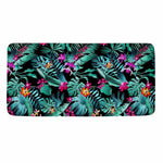 Teal Tropical Leaf Hawaii Pattern Print Towel