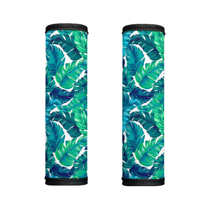 Teal Tropical Leaf Pattern Print Handle Covers