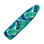 Teal Tropical Leaf Pattern Print Ironing Board Cover