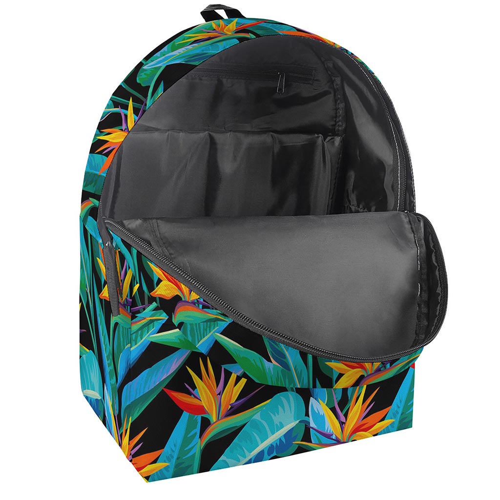 Teal Tropical Pattern Print Backpack