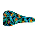 Teal Tropical Pattern Print Bicycle Seat Cover