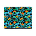 Teal Tropical Pattern Print Bifold Wallet