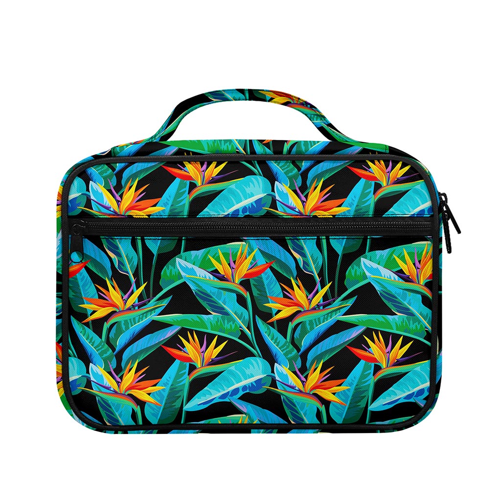 Teal Tropical Pattern Print Briefcase Bible Bag