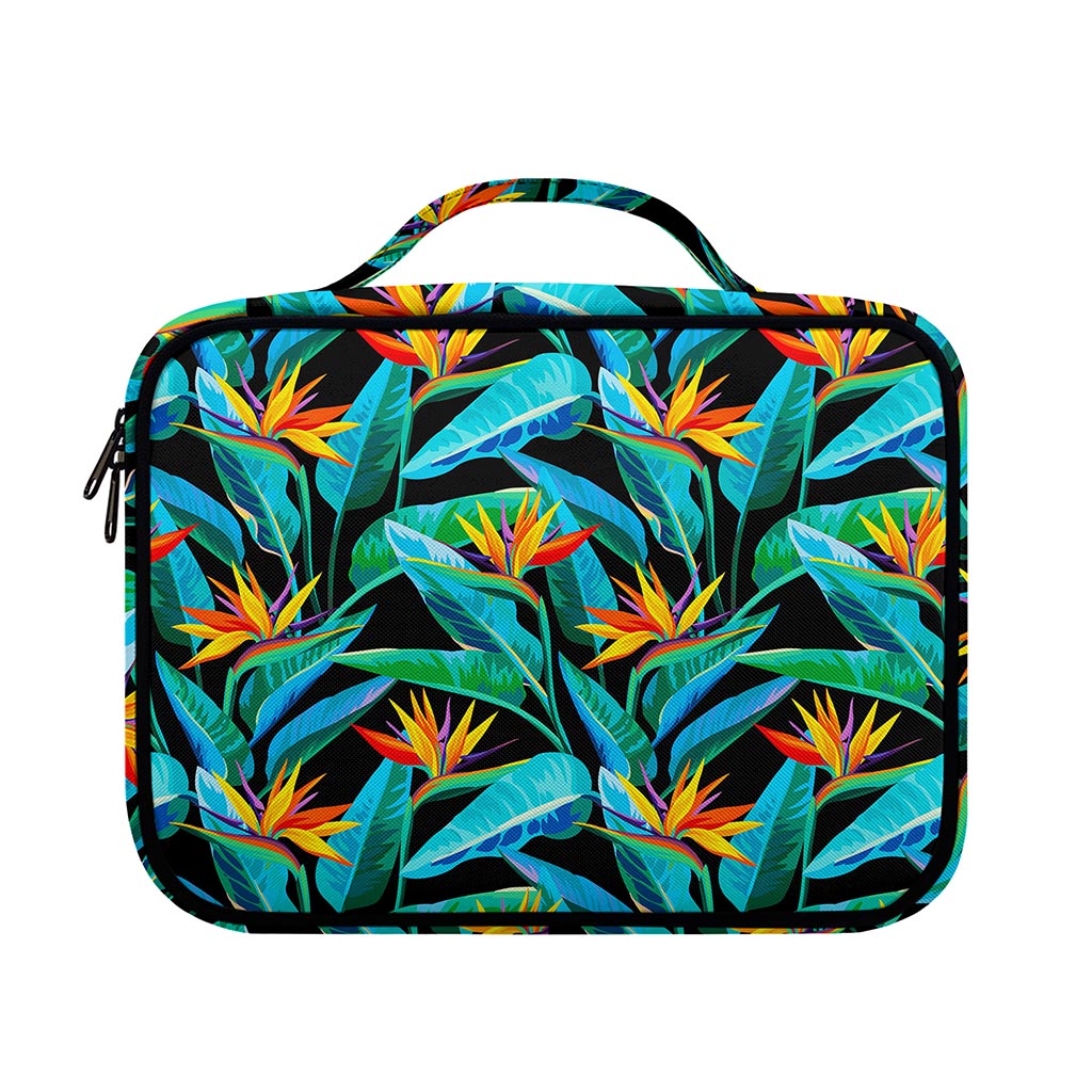 Teal Tropical Pattern Print Briefcase Bible Bag