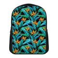 Teal Tropical Pattern Print Casual Backpack