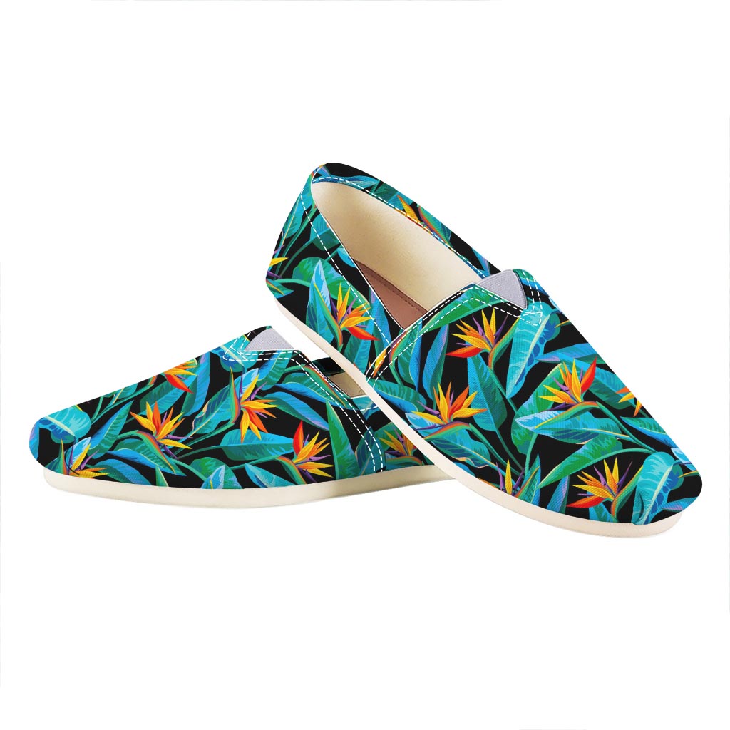 Teal Tropical Pattern Print Casual Shoes