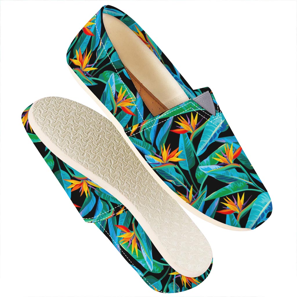 Teal Tropical Pattern Print Casual Shoes