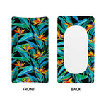 Teal Tropical Pattern Print Changing Pad Cover