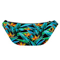 Teal Tropical Pattern Print Fanny Pack