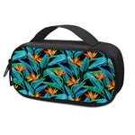 Teal Tropical Pattern Print Insulin Cooler Travel Case