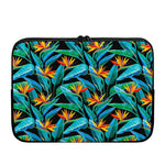Teal Tropical Pattern Print Laptop Sleeve