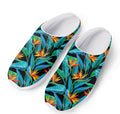 Teal Tropical Pattern Print Mesh Casual Shoes
