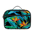 Teal Tropical Pattern Print Portable Lunch Bag