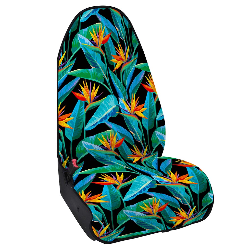 Teal Tropical Pattern Print Waterproof Car Seat Cover