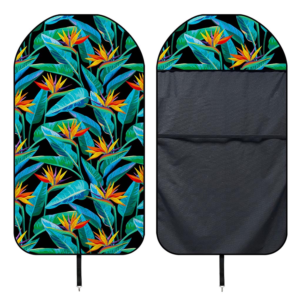 Teal Tropical Pattern Print Waterproof Car Seat Cover
