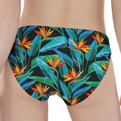 Teal Tropical Pattern Print Women's Panties