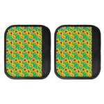 Teal Watercolor Sunflower Pattern Print Handle Covers