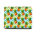 Teal Zig Zag Pineapple Pattern Print Bifold Wallet