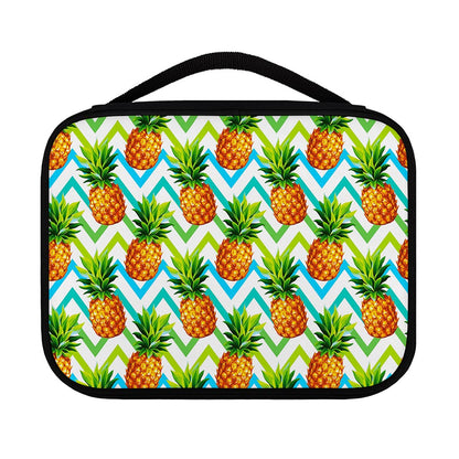 Teal Zig Zag Pineapple Pattern Print Classic Bible Case