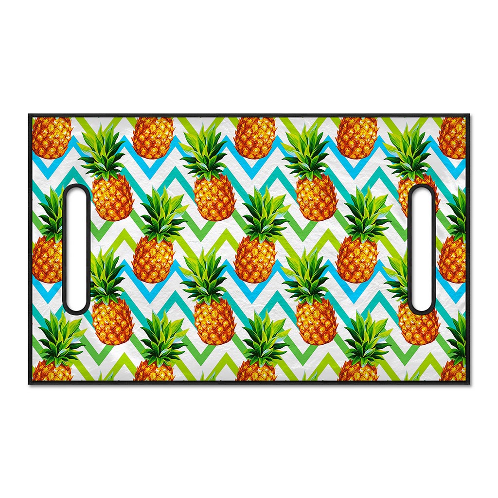 Teal Zig Zag Pineapple Pattern Print Golf Cart Seat Cover
