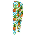 Teal Zig Zag Pineapple Pattern Print Men's Compression Pants