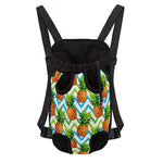 Teal Zig Zag Pineapple Pattern Print Pet Carrier Backpack