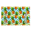 Teal Zig Zag Pineapple Pattern Print Placemat