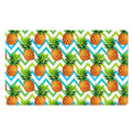 Teal Zig Zag Pineapple Pattern Print Polyester Doormat