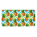 Teal Zig Zag Pineapple Pattern Print Towel