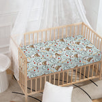 Teddy Bear Doctor Pattern Print Baby Crib Sheet