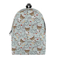 Teddy Bear Doctor Pattern Print School Backpack