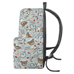 Teddy Bear Doctor Pattern Print Backpack