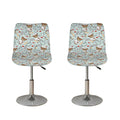 Teddy Bear Doctor Pattern Print Bar Stool Covers