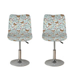 Teddy Bear Doctor Pattern Print Bar Stool Covers