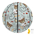Teddy Bear Doctor Pattern Print Basketball