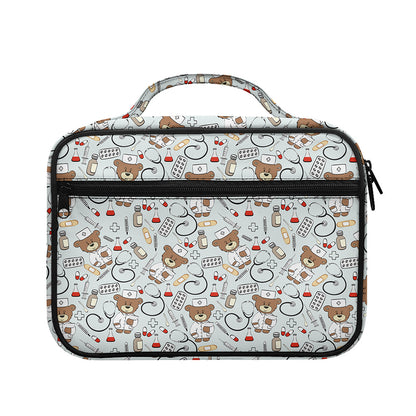 Teddy Bear Doctor Pattern Print Briefcase Bible Bag