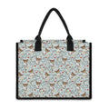 Teddy Bear Doctor Pattern Print Canvas Tote Bag