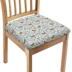 Teddy Bear Doctor Pattern Print Chair Cushion Cover