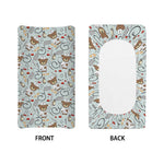 Teddy Bear Doctor Pattern Print Changing Pad Cover