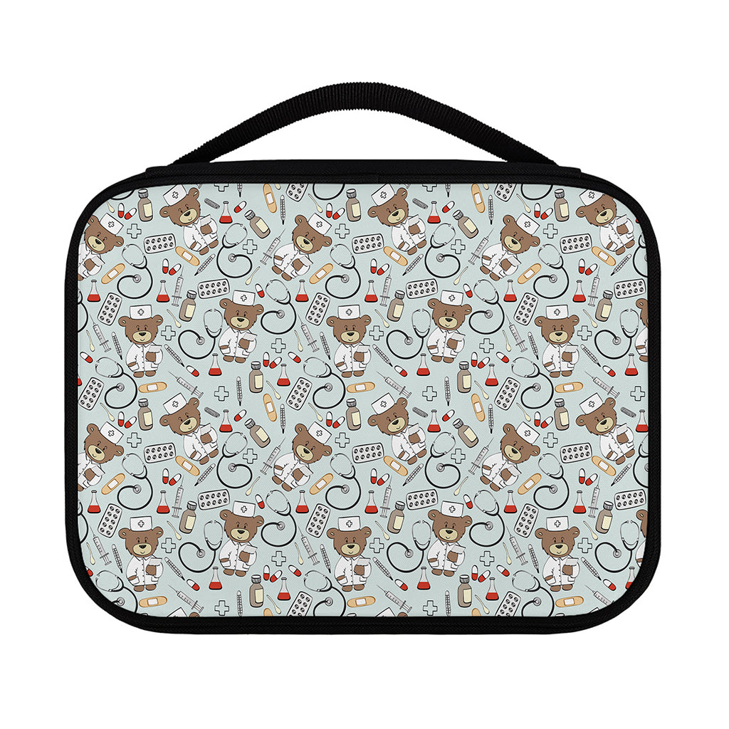 Teddy Bear Doctor Pattern Print Classic Bible Case