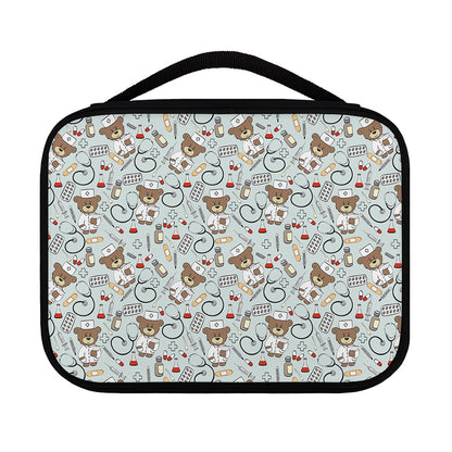 Teddy Bear Doctor Pattern Print Classic Bible Case