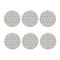 Teddy Bear Doctor Pattern Print Coaster Set