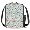 Teddy Bear Doctor Pattern Print Crossbody Lunch Bag