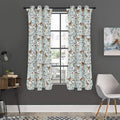 Teddy Bear Doctor Pattern Print Grommet Curtain Panels