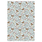 Teddy Bear Doctor Pattern Print Curtain
