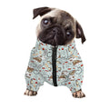 Teddy Bear Doctor Pattern Print Dog Zip Up Jacket