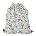 Teddy Bear Doctor Pattern Print Drawstring Bag