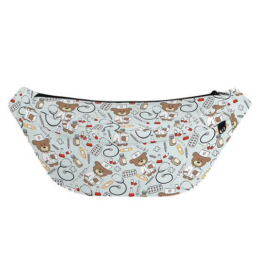 Teddy Bear Doctor Pattern Print Fanny Pack